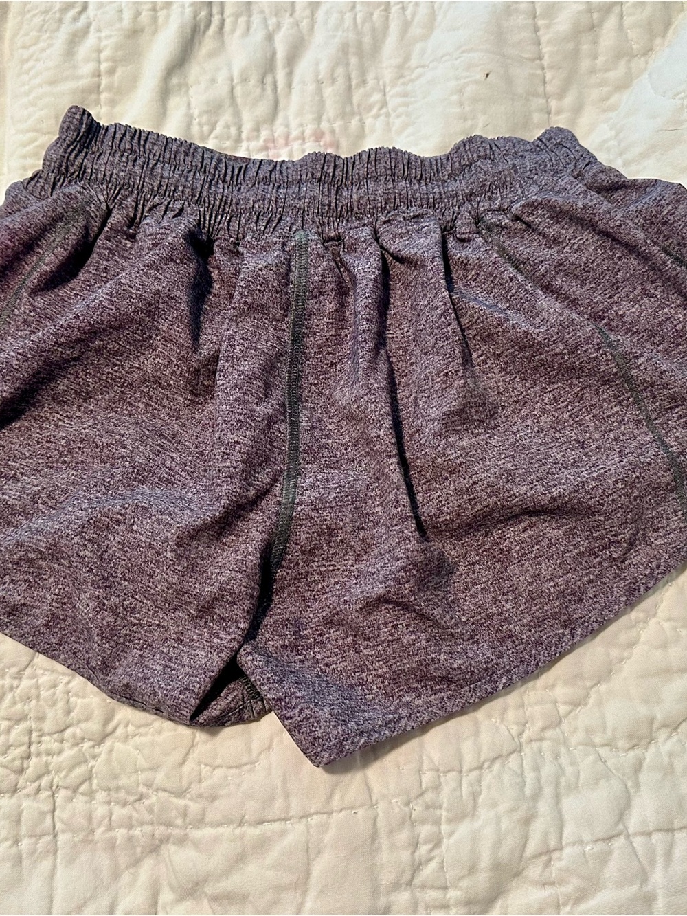 Women's Lululemon Heathered Gray Active Shorts
